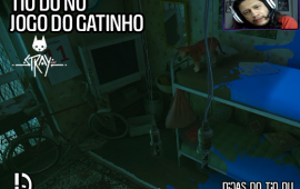 Tio Du no jogo do gatinho, “Stray”