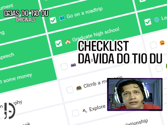 Checklist da vida do Tio Du – Cortes da Live