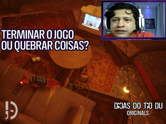 Terminar o jogo “Stray” ou quebrar coisas?