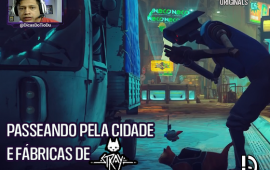 Passeando pela cidade e fábricas de “Stray”, o jogo do gatinho
